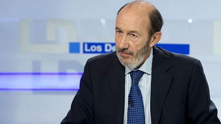 Telediario 1 - Televisión Española entrevista este lunes a Alfredo Pérez Rubalcaba