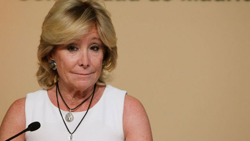 Esperanza Aguirre dimite como presidenta de la Comunidad de Madrid