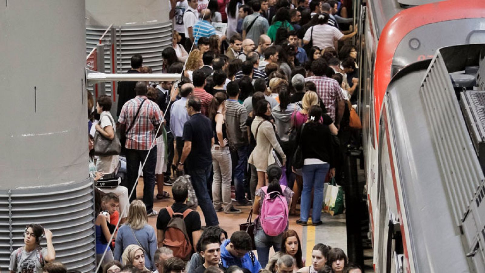 Madrid sufre atascada la huelga del sector ferroviario
