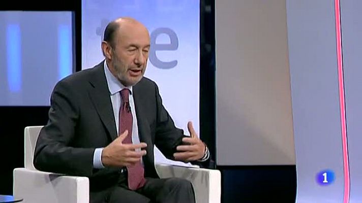 Especiales informativos - Rubalcaba: "No es quien Europa para decirte cómo tienes que hacer el ajuste"
