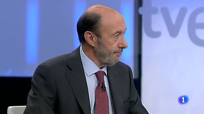 Especiales informativos - Rubalcaba "respeta" la decisión de Aguirre y le "desea lo mejor"
