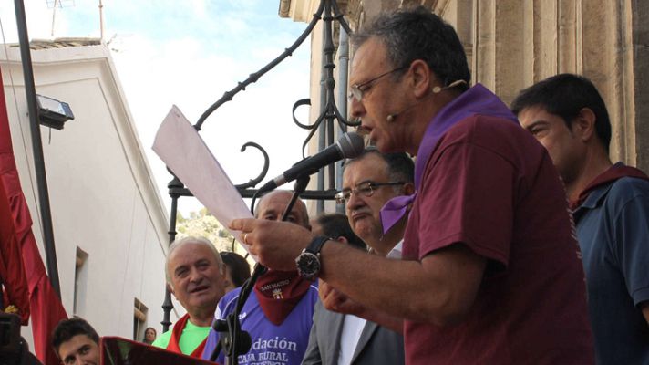 Telediario 1 - Caparrós disfruta como pregonero de las fiestas de Cuenca