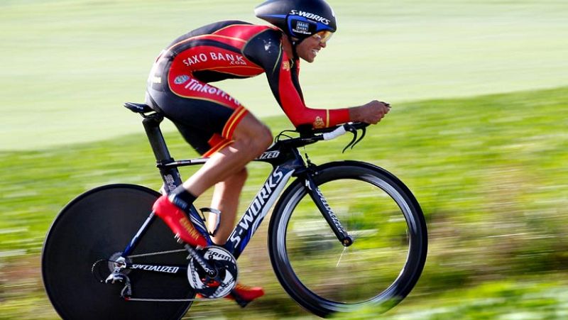 Contador, fuera del podio en el mundial contrarreloj 