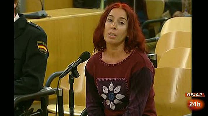 Telediario 1 - La AN estudia en un pleno la sentencia de Estrasburgo que pidió la liberación de una etarra