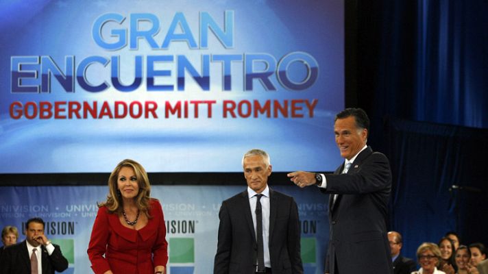 Telediario 1 - Mitt Romney dice que su campaña se dirige al 100% de la población de EE.UU.