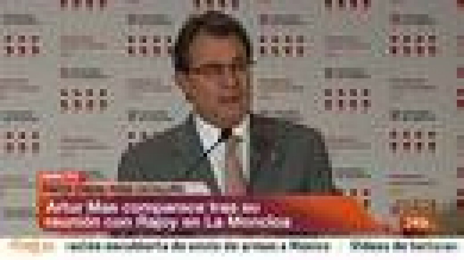 Informativo 24h: Artur Mas: "Rajoy me ha dicho con toda claridad que no ve recorrido en el pacto fiscal" | RTVE Play