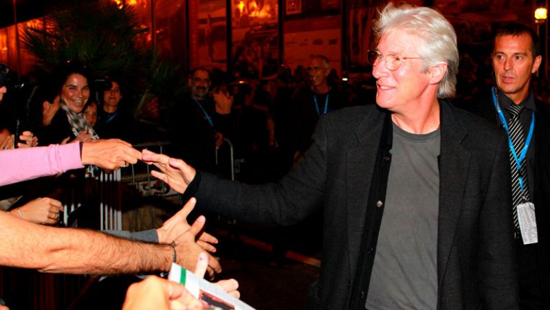 Richard Gere, primera estrella en el 60 aniversario del festival de San Sebastián