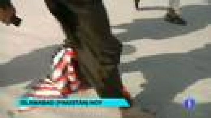 Telediario 1 - El sentimiento antiestadounidense estalla en Pakistán