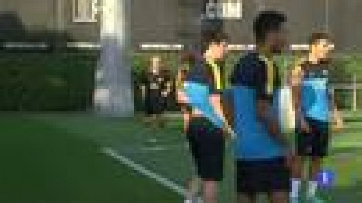 Telediario 1 - Vilanova: "No hay prisa para hablar del Madrid"