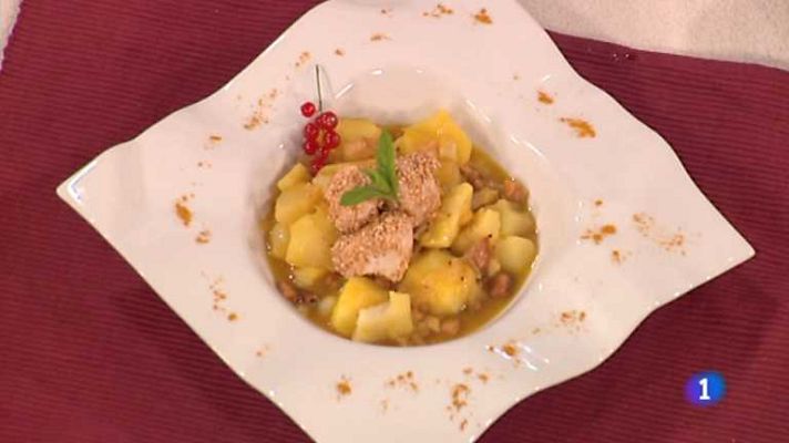Cocina con Sergio - Patatas al curry con pollo