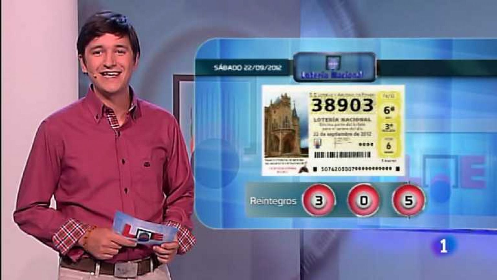 Lotería Nacional - 22/09/12- Ver ahora 
