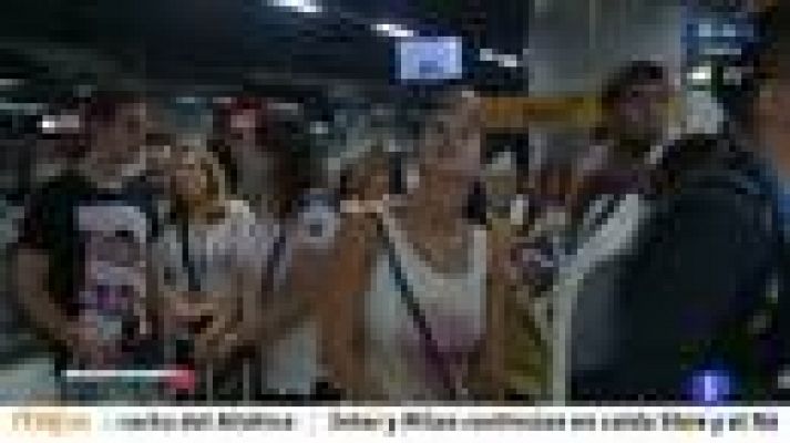 Telediario 1 - Metro de Barcelona en huelga