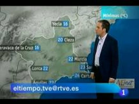 El tiempo en la comunidad de Murcia.((24/09/2012).