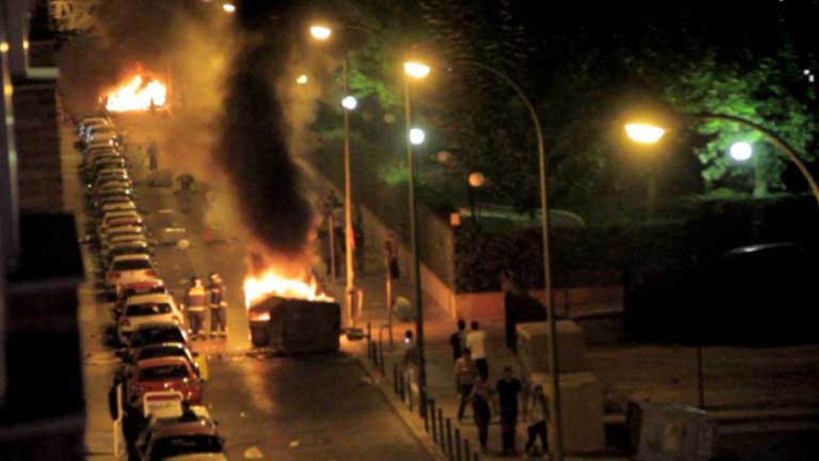 Once jóvenes detenidos en Madrid por destrozos del mobiliario urbano quedan en libertad con cargos
