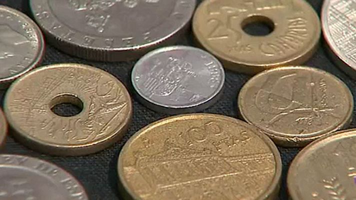 Telediario 1 - Todavía circulan las pesetas