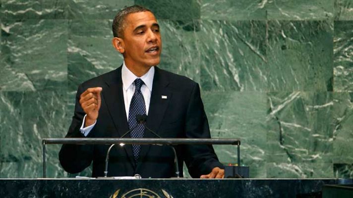 Telediario 1 - Discurso de Obama en la ONU