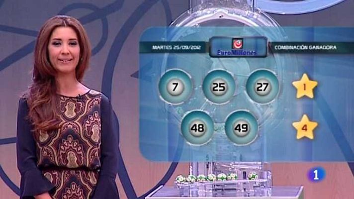 Loterías - Bonoloto - 25/09/12