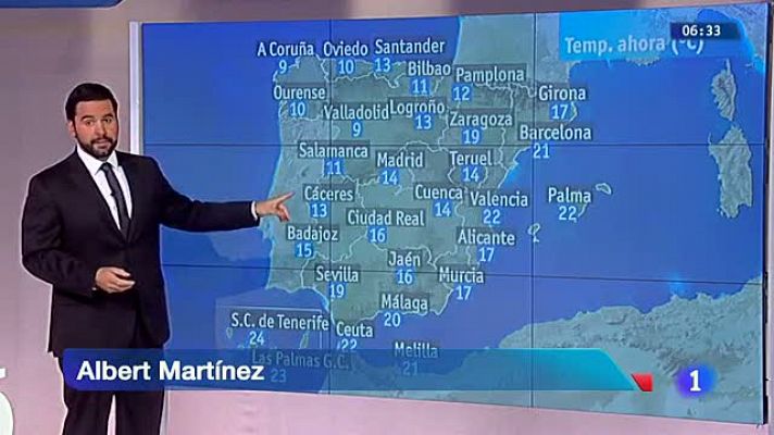 Lluvias en Andalucía y Pirineos y descenso general de temperaturas