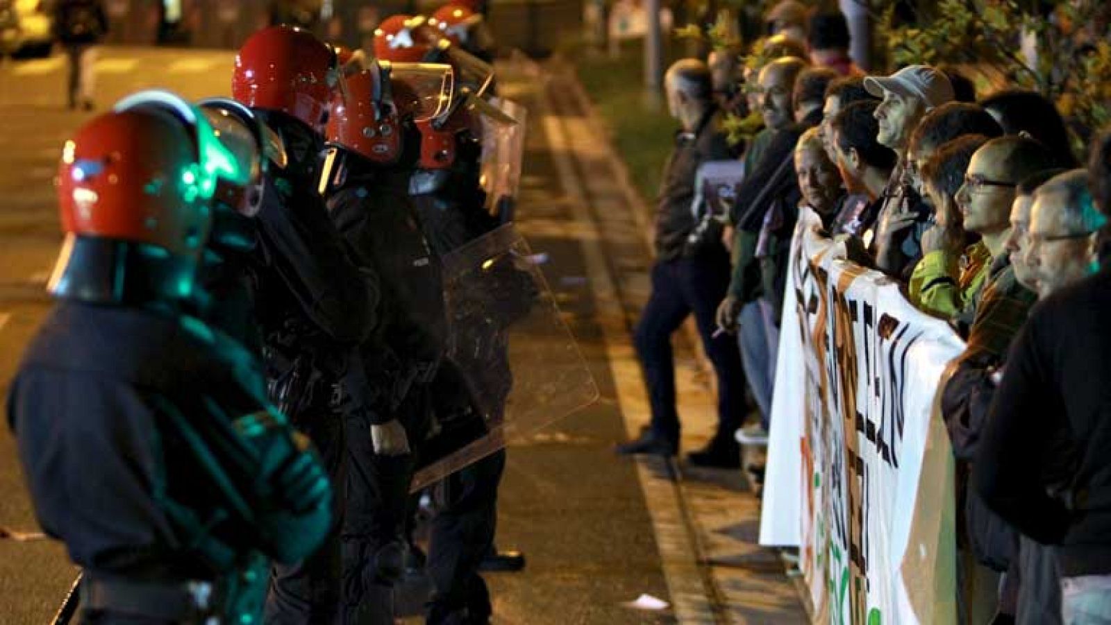 La huelga general ha dejado en Euskadi algunos incidentes