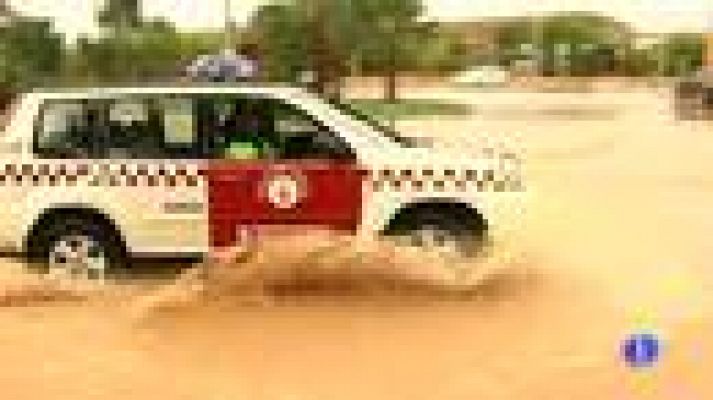 Telediario 1 - Inundaciones en Murcia