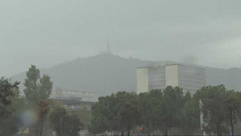 Precipitaciones fuertes en Cataluña y Baleares