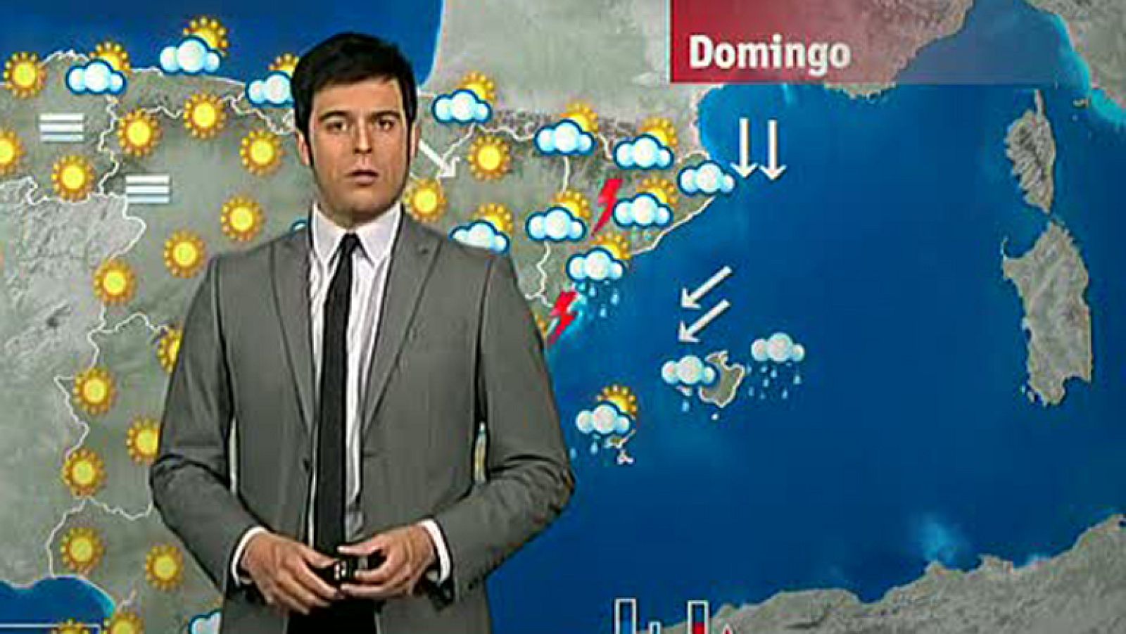 Lluvias localmente fuertes en el este de Cataluña y Baleares