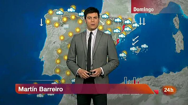 Lluvias localmente fuertes en el este de Cataluña y Baleares