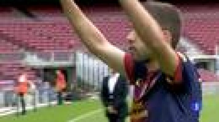 Alba sueña con ganar la Champions con el Barça