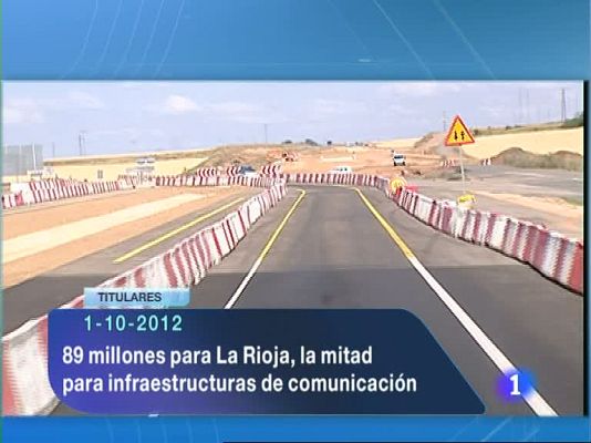 Informativo Telerioja - Telerioja en 2' - 01/10/12