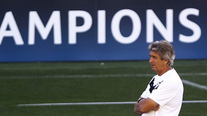 Telediario 1 - El Málaga quiere mantener el liderato en Bruselas