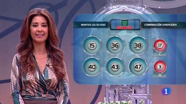 Loterías - Bonoloto - 02/10/12