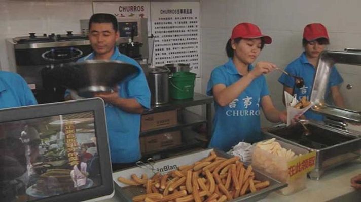 Telediario 1 - Los churros llegan a China