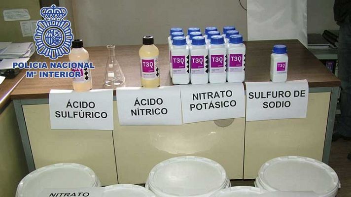 Telediario 1 - Detenido con 140 kg de explosivos