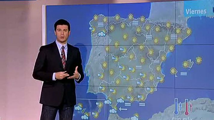 El tiempo - Nubes en el tercio sur peninsular y algún chubasco en Andalucía
