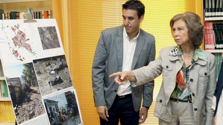 Telediario 1 - La reina Sofía en Málaga