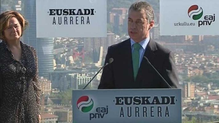 Telediario 1 - Primer día de campaña en Euskadi