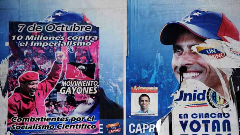 Chávez y Capriles cierran la campaña con sendos mítines multitudinarios