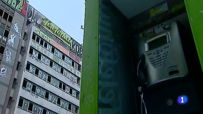 Telediario 1 - Edificio ocupado en Madrid