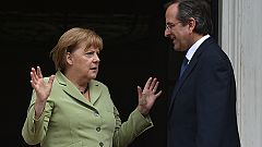 Merkel llega a Atenas en su primera visita desde el estallido de la crisis