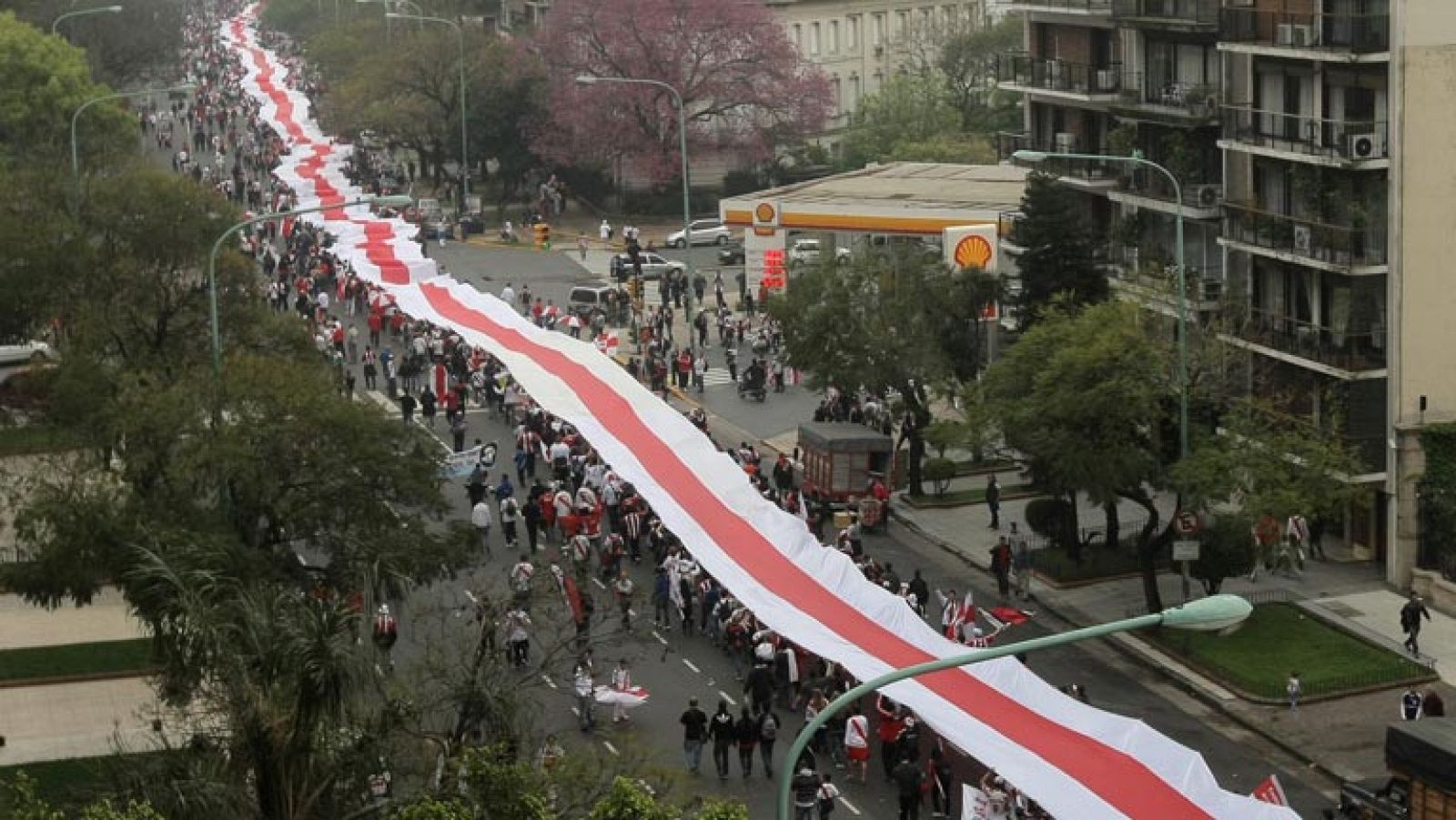 La bandera más larga del mundo, de River Plate