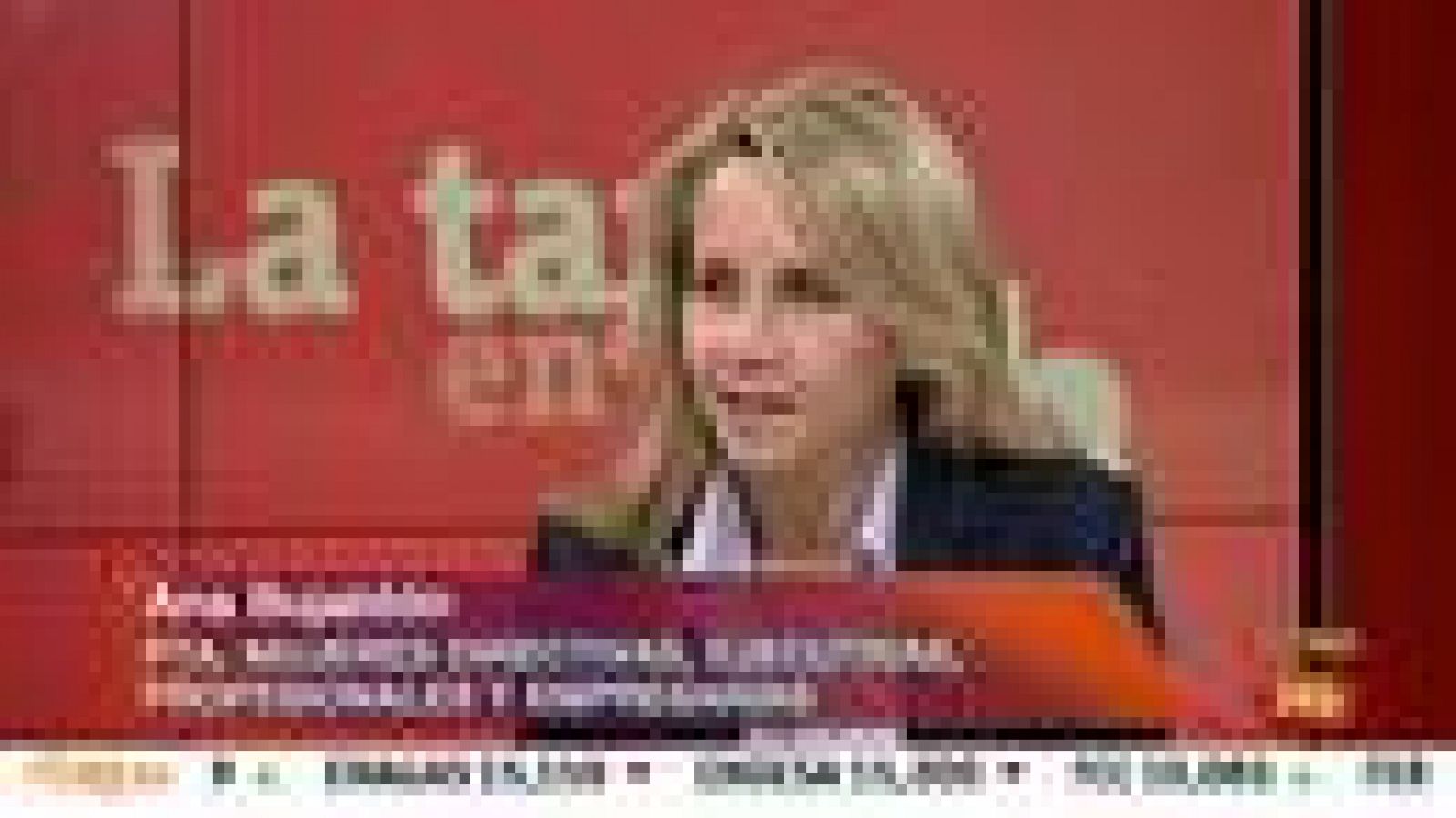 Ana Bujaldón (Fedepe): "Merkel y Lagarde son una excepción en la carrera de las mujeres" | RTVE Play