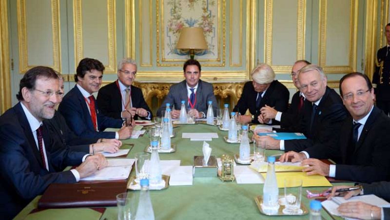 La crisis en la eurozona centra la reunión de Rajoy y Hollande 