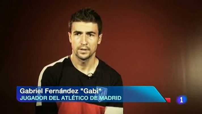 Telediario 1 - Gabi:"Simeone es la base de este Atlético de Madrid"