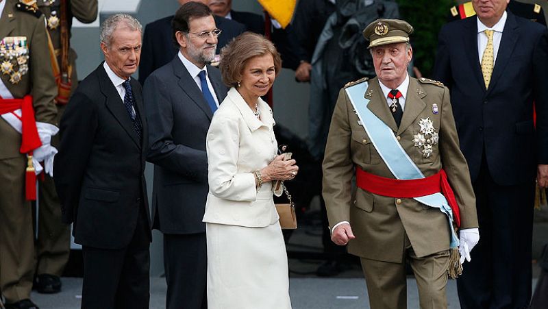 Primer desfile al que acude Rajoy como presidente del Gobierno