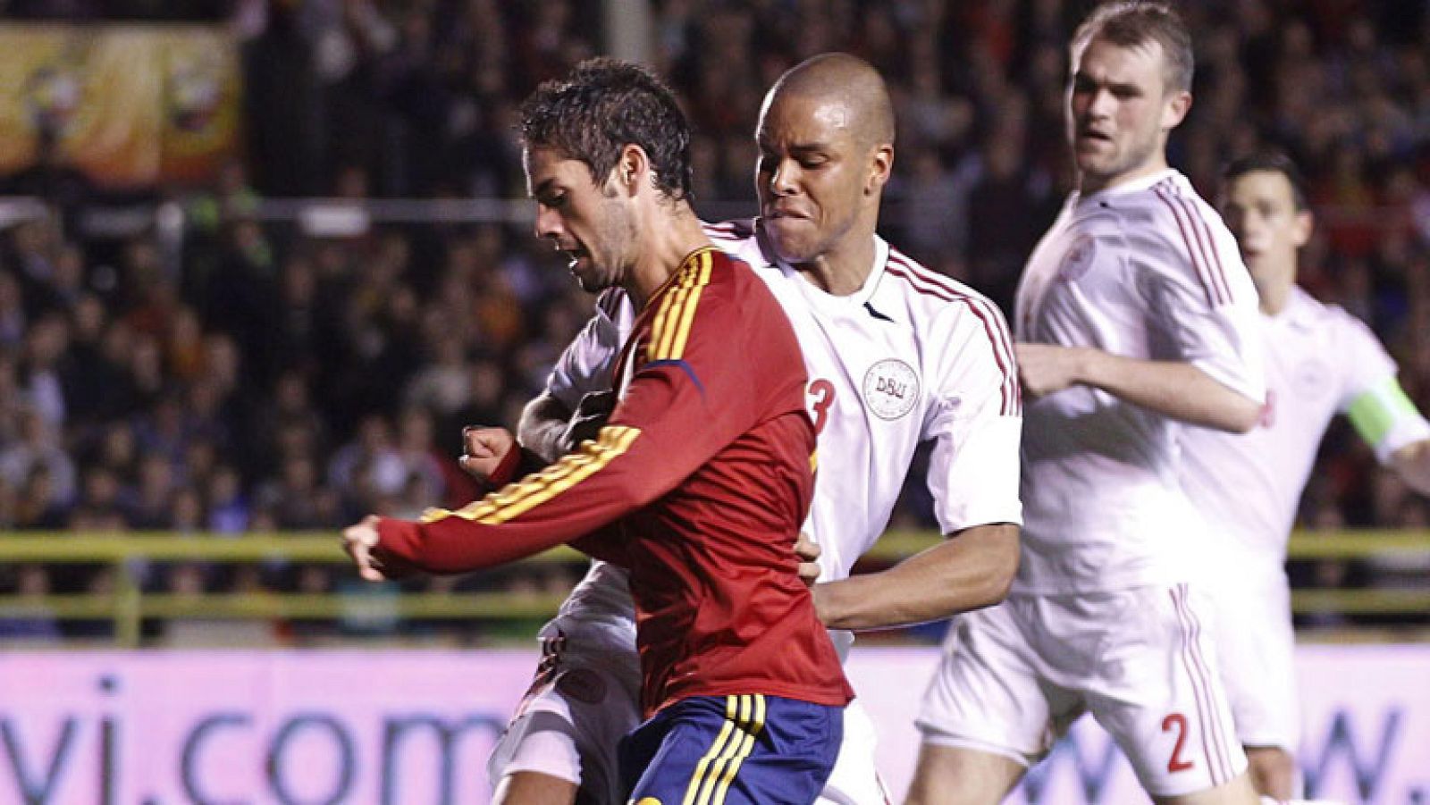 Rodrigo e Isco golean a Dinamarca