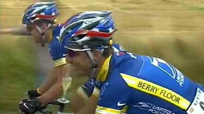 Telediario 1 - Suspenden a cinco compañeros de Armstrong