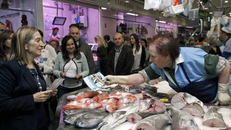 Soraya Saénz de Santamaría participa en la campaña del candidato del PP en Galicia