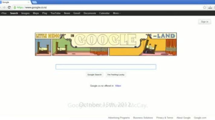 El cómic en RTVE.es - Google dedica un Doodle al 107 aniversario de 'Little Nemo in Slumberland'
