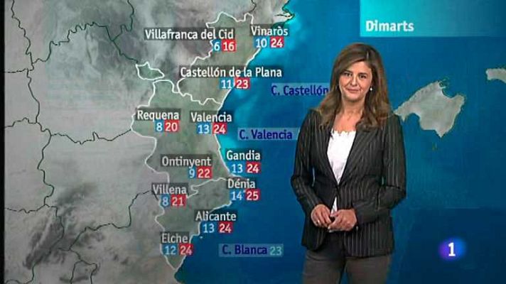 L'informatiu - Comunitat Valenciana - El tiempo en la Comunidad Valenciana - 15/10/12
