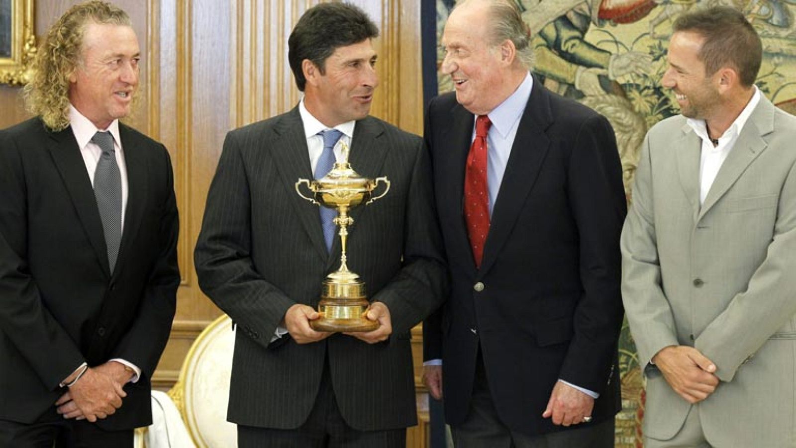 Homenaje del Rey a los campeones de la Ryder Cup